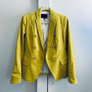 Banana Republic corduroy blazer Mustard green